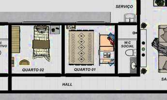 Imagem 5: Casas na planta em Caucaia
