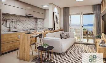 Imagem 4: Apartamento pé na areia com 2 dormitórios à venda, 75 m² por R$ 900.757 - Itacolomi - Baln