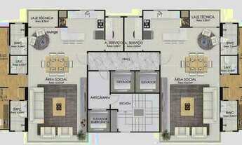 Imagem 2: Em construção em rua reta ao mar no centro