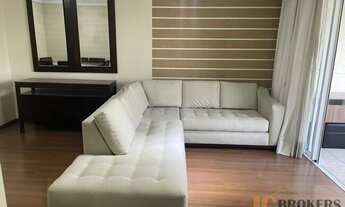 Imagem 4: Apartamento mobiliado com 112m² de área útil, 2 vagas, living, varanda, 4 dormitórios send