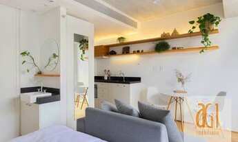 Imagem 4: Apartamento Studio com 1 dormitório para alugar, 28m² por R$ 3.800 mês, mais encargos - Vi