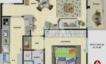 Imagem 5: Apartamento (tipo - padrao) 1 dormitórios, cozinha planejada, portaria 24 horas, elevador