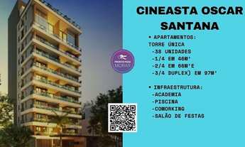 Imagem: Apartamento com varanda, quarto e sala