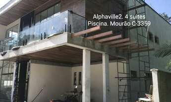 Imagem 5: Alphaville2 duplex de alto padrão 450m2, 4 suítes, piscina. Recém construída