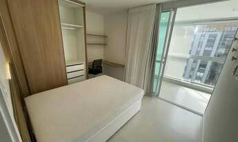 Imagem 4: LINDO QUARTO/ SALA VARANDA VISTA MAR TOTALMENTE MOBILIADO DUETTO BARRA ALTO PADRÃO