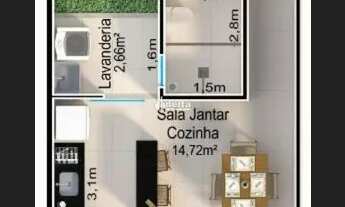 Imagem 3: Casa residencial com 3 quartos sendo 1 suíte disponível para venda no bairro Novo Mundo em