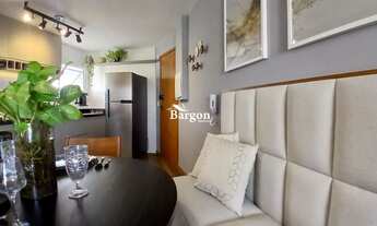 Imagem 5: Apartamento quarto e sala mobiliado equipado e decorado, com 1 vaga coberta e privativa, d