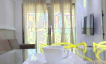 Imagem 3: Flat de luxo com acabamento e mobilia premium, vista mar com todo conforto e luxo