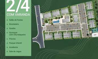 Imagem 4: Lançamento Reserva Paturi, Cajazeiras, 2/4 c/ Varanda, 44m² e 66m², total infraestrutura
