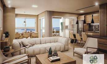 Imagem 2: Apartamento pé na areia com 2 dormitórios à venda, 75 m² por R$ 900.757 - Itacolomi - Baln