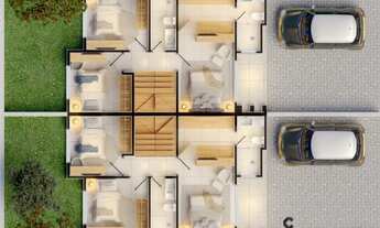 Imagem 4: Casa Sobrado 115m² com 3 quartos 2 vag garagem. Praia dos Ingleses