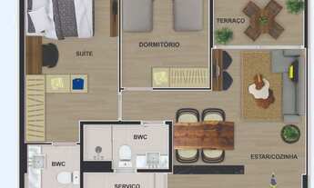 Imagem 6: Apartamento com 2 dormitórios em Capim Macio