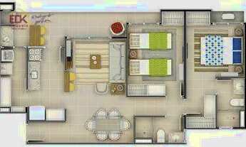 Imagem 7: Apartamentos de 70, 74 e 81m² - Rembrandt Residencial - Taubaté/SP