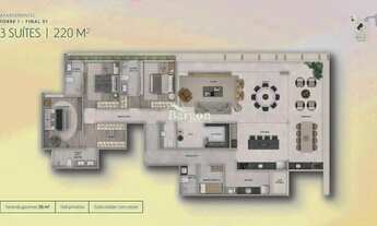 Imagem 5: Apartamento com 3 suítes e 3 vagas de garagem a venda no Centro de Juiz de Fora