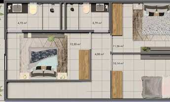 Imagem 6: 114/vendo casas duplex no jardim eldorado,com 3 quartos,3 banheiros,2 vagas de garagem