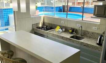 Imagem 4: LINDA COBERTURA VISTA MAR, 139,2 mts priv., imobiliado, três suítes, piscina, 2 garagens