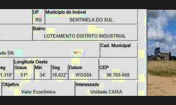 Imagem 2: Terreno de 8.922,25m2 em Sentinela do Sul - Retomado Caixa REF: CX10139120RS