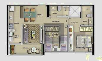 Imagem 7: Apartamento com 2 dormitórios à venda, 84 m² por R$ 680.836,00 - Campinas - São José/SC