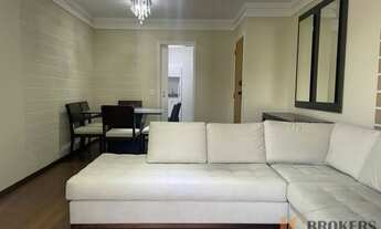 Imagem 2: Apartamento mobiliado com 112m² de área útil, 2 vagas, living, varanda, 4 dormitórios send