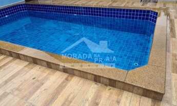 Imagem 2: Casa no FORTE com Piscina, 2 Dormitórios, Sacada, Quintal, Confira na Imobiliária em Praia