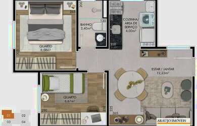 Imagem 7: LANÇAMENTO - APARTAMENTO 02 QUARTOS AO LADO DO SHOPPING DEL REY