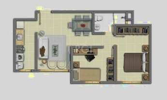 Imagem 2: Apartamento para Venda - 51.17m², 2 dormitórios, 1 vaga - Vila Nova