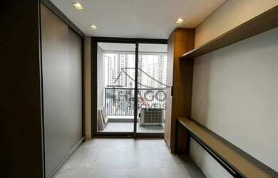 Imagem 2: Studio novo com sacada e mobiliado de 26m² para locação, localizado no bairro do Tatuapé