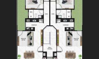 Imagem 4: Apartamento á 80 metros do mar com 2 dormitórios à venda, 83 m² por R$ 500.000 - Tabuleiro