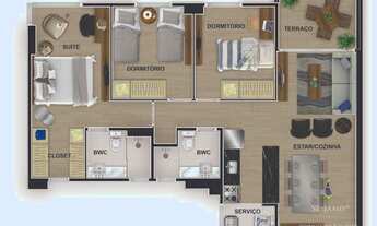 Imagem 7: Apartamento com 3 dormitórios à venda em Capim Macio