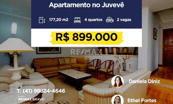 Imagem 1: Apartamento à venda, 177 m2, 4 quartos,1 suíte, 2 vagas, Juvevê - Curitiba/PR