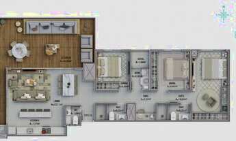 Imagem 3: COBERTURA no COSTA E SILVA com 3 quartos para VENDA, 122 m²