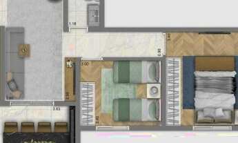 Imagem 3: Apartamento com 2 dormitórios à venda, 66 m² por R$ 487.625,00 - Bonfim - Campinas/SP