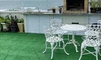 Imagem 3: Cobertura 3 quartos com área externa c/ vista p/ mar praia do Guarujá tombo - diária R$450