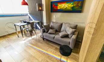 Imagem 4: Flat totalmente mobiliado e muito próximo do Shopping Vila Olimpia. Com entrada imediata