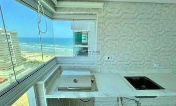 Imagem 2: Apartamento com vista lateral mar com 2 suítes, 3 banheiros, 2 vagas e 86m²