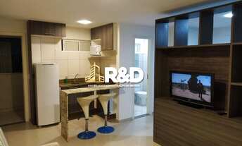 Imagem 7: Lenom flat em ponta negra totalmente mobiliado com maquina de lavar, interne, porcelanato