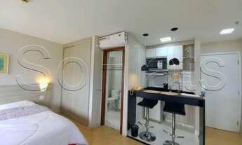 Imagem 4: Flat totalmente reformado com 1x dormitório entre Vl. Olímpia e Itaim Bibi mobiliado. Sem