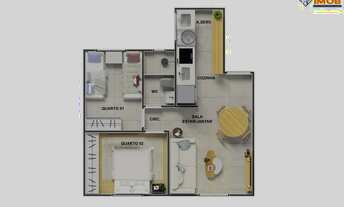 Imagem 5: Lançamento Apartamento Térreo residencial para Venda no SIM, Feira de Santana, 2 quartos