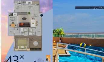 Imagem 2: Apartamento com 1 dormitório à venda, 43 m² por R$ 287.000,00 - Vila Guilhermina - Praia G