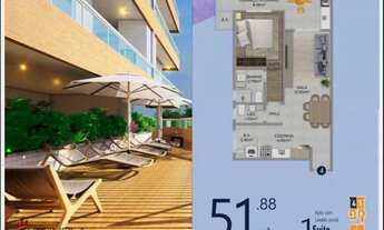 Imagem 3: Apartamento com 1 dormitório à venda, 43 m² por R$ 287.000,00 - Vila Guilhermina - Praia G