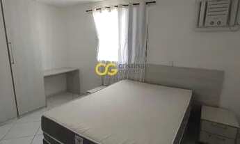 Imagem 3: Quarto e sala mobiliado. Piscina no prédio