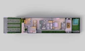 Imagem 3: Casa Nova com 3 Quartos, Suíte Master e Área de Lazer Completa Acabamento Premium