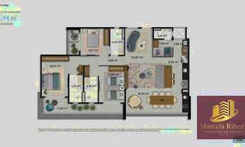 Imagem 2: Apartamento com 3 dormitórios à venda, 124 m² por R$ 2.550.000,00 - Porto das Dunas - Aqui