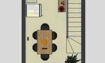 Imagem 5: Sobrado para venda possui 70 metros quadrados com 2 quartos