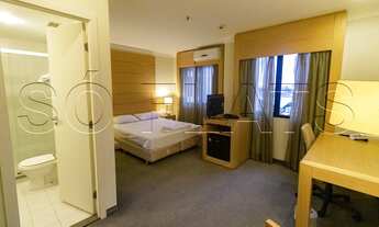 Imagem 3: Flat em Congonhas para hospedagem, andar alto. Com entrada imediata e sem fiador!