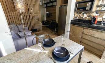 Imagem 3: Flat totalmente mobiliado e muito próximo do Shopping Vila Olimpia. Com entrada imediata