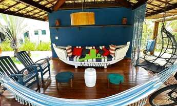 Imagem 6: Guarajuba. Casa à Venda Estilo Bali, 5 Suítes, 300m², Vista Mar, Varanda Gourmet, Spa Pano