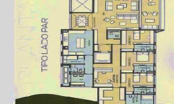 Imagem 4: Apartamento na planta para venda tem 303 metros quadrados com 4 quartos