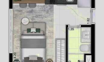 Imagem 3: Studio pronto para morar na melhor localização do Paraíso