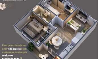 Imagem 6: Apartamento 2 dormitórios, 1 vaga, elevador no Rizzo